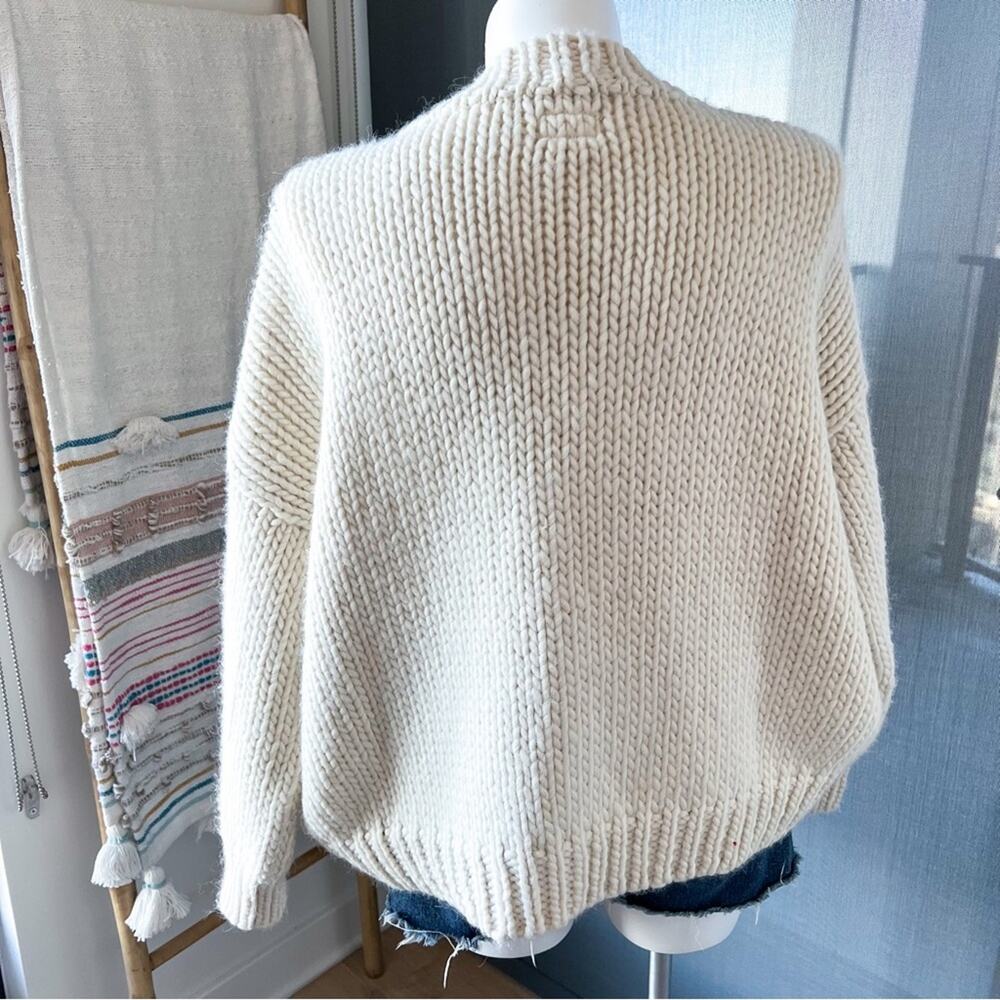Mother Soul Serenade Criss Cross Chunky Knit Pullover Jumper Sweater Size Medium - Picture 7 of 12